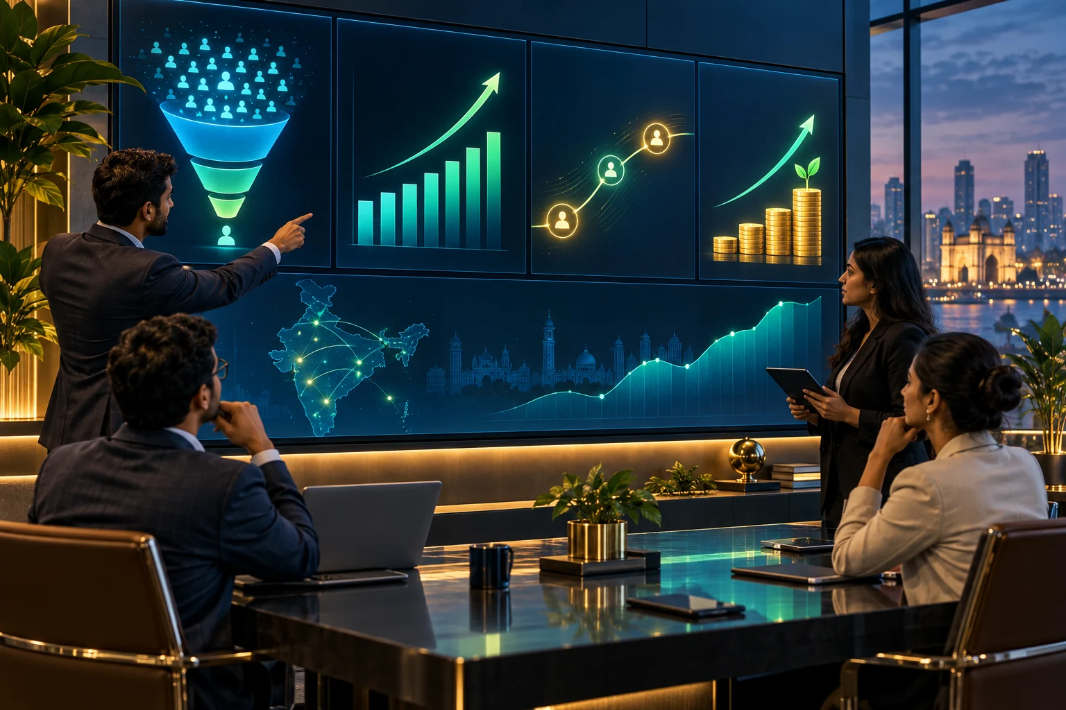 Marketing Dashboard for Leads, Pipeline and Revenue visual workflow