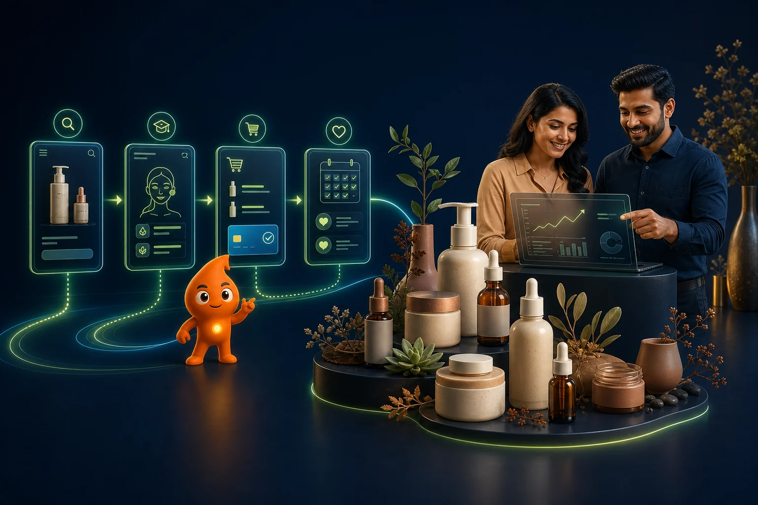 Trehi Organics D2C / Skincare case study visual